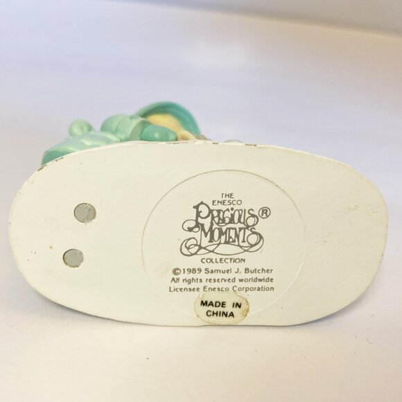 Precious Moments Mini Figure Plastic Winter Girl with baby stroller Adorable - Picture 3 of 4